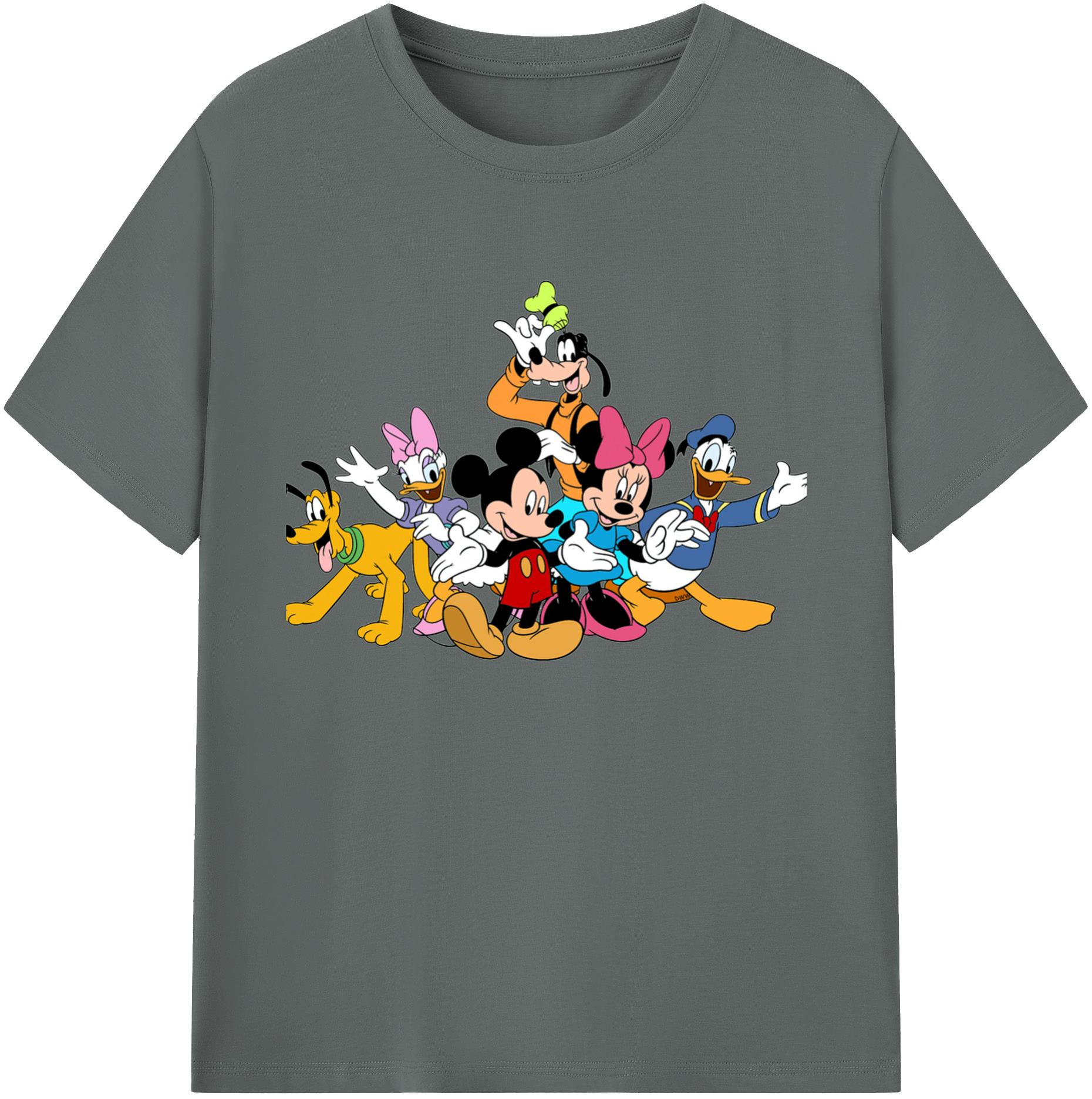 ミッキーマウス Mickey Mouse 綿100％ メンズ半袖Tシャツ｜肌触りやわらか＆通気性